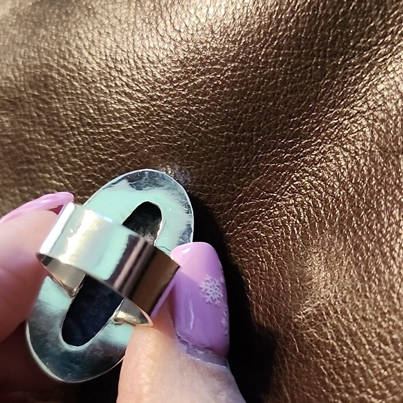 Sterling silver and Charorite ring - Picture 4 of 4